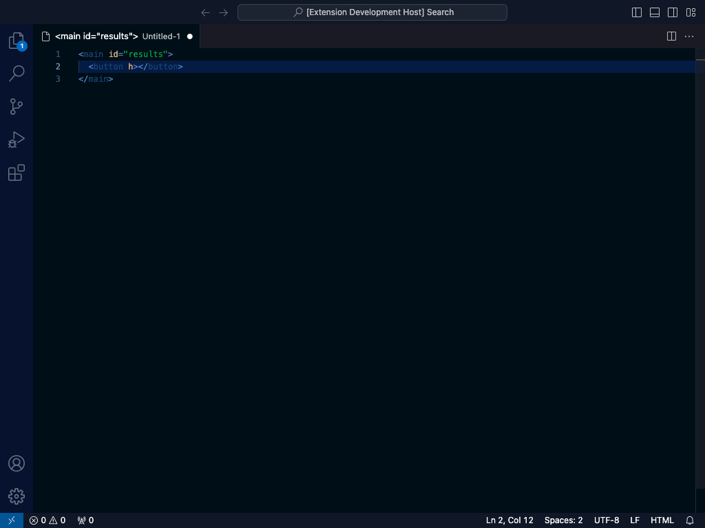 HTMX attribute completion in VS Code